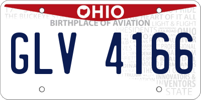 OH license plate GLV4166