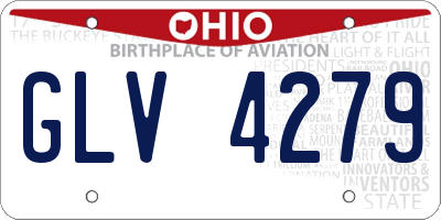 OH license plate GLV4279