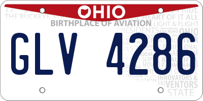 OH license plate GLV4286