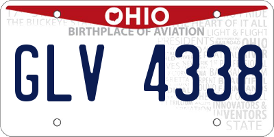 OH license plate GLV4338