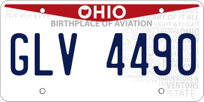 OH license plate GLV4490