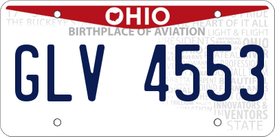 OH license plate GLV4553