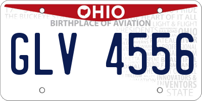 OH license plate GLV4556