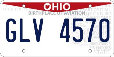 OH license plate GLV4570