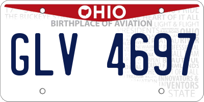 OH license plate GLV4697