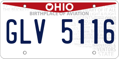 OH license plate GLV5116