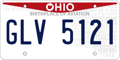 OH license plate GLV5121