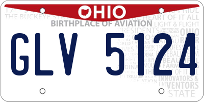 OH license plate GLV5124