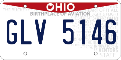OH license plate GLV5146