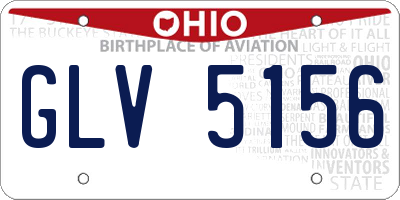 OH license plate GLV5156