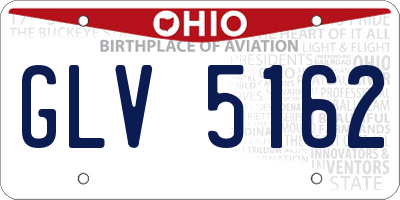 OH license plate GLV5162
