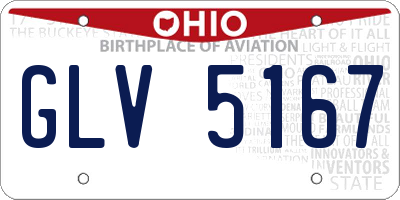 OH license plate GLV5167
