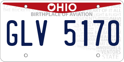 OH license plate GLV5170
