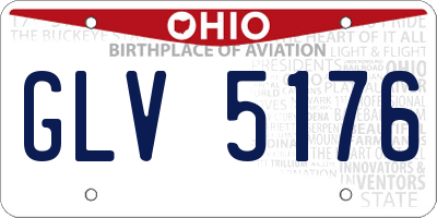 OH license plate GLV5176