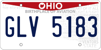 OH license plate GLV5183