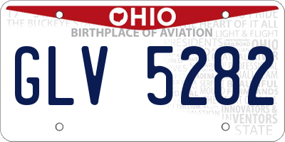 OH license plate GLV5282