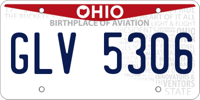 OH license plate GLV5306