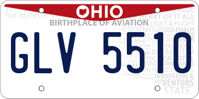 OH license plate GLV5510
