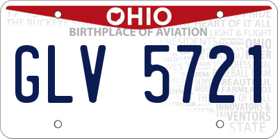 OH license plate GLV5721