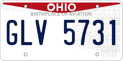 OH license plate GLV5731
