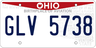 OH license plate GLV5738