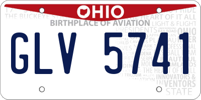 OH license plate GLV5741