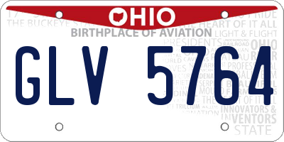 OH license plate GLV5764