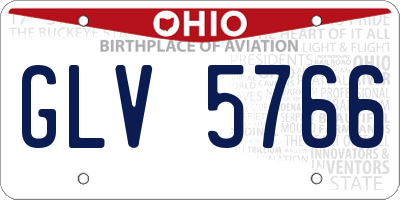OH license plate GLV5766