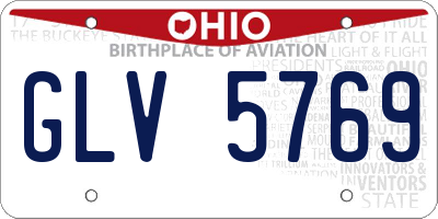OH license plate GLV5769