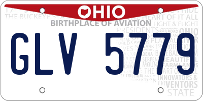OH license plate GLV5779
