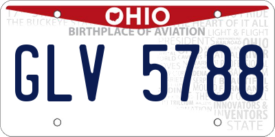OH license plate GLV5788
