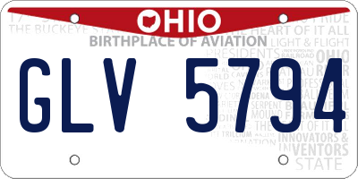 OH license plate GLV5794