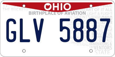 OH license plate GLV5887