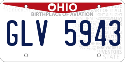 OH license plate GLV5943