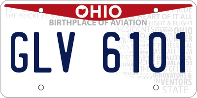 OH license plate GLV6101