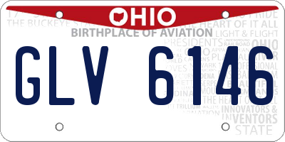 OH license plate GLV6146