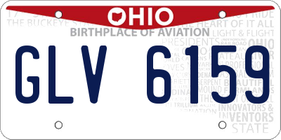 OH license plate GLV6159