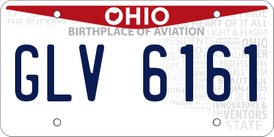 OH license plate GLV6161