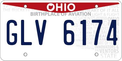 OH license plate GLV6174