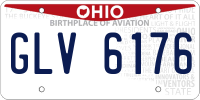 OH license plate GLV6176