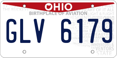 OH license plate GLV6179