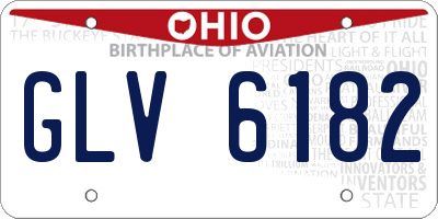 OH license plate GLV6182