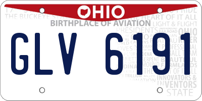 OH license plate GLV6191