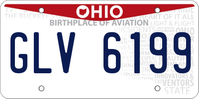 OH license plate GLV6199