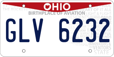 OH license plate GLV6232
