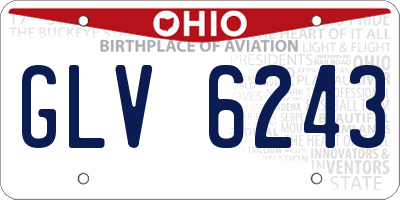 OH license plate GLV6243
