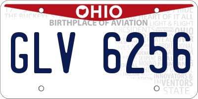 OH license plate GLV6256