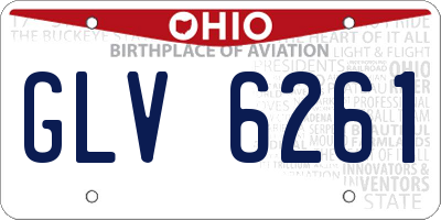 OH license plate GLV6261