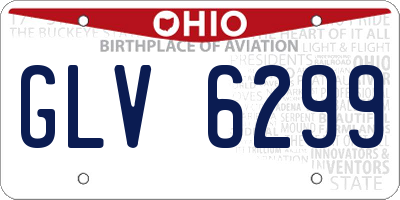 OH license plate GLV6299