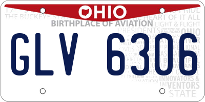 OH license plate GLV6306